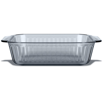 Sculpted Tinted Colors 8" Square Baking Dish, Smoke